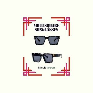 Unisex Milli Square Sunglasses | Oversized Square Sunglasses | Cool Sunglasses